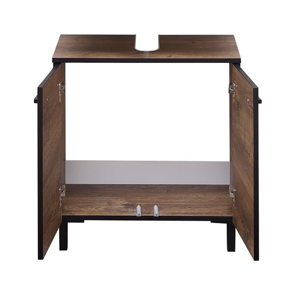 Brūns skapītis zem izlietnes ar ozolkoka imitāciju 60x53 cm Set 374 - Pelipal-image-3