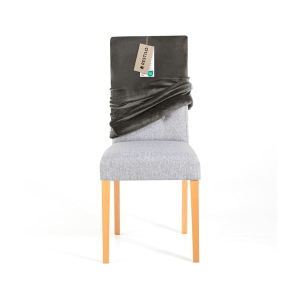 Pelēki uzvelkami pārvalki krēslam (4 gab.) 48 cm Sento – Restilo-image-4