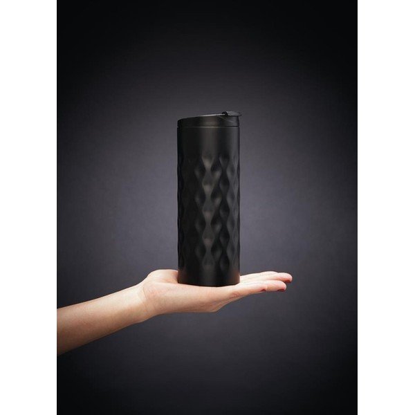 Melna XD Design ģeometriska termo krūze, 350 ml-image-1