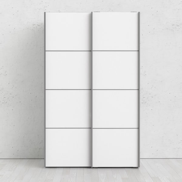 Balts drēbju skapis Tvilum Verona, 122 x 202 cm-image-1