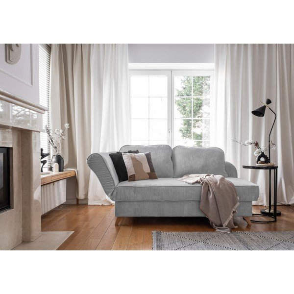 Gaiši pelēks velveta zvilnis (ar kreiso stūri) Chic Charlotte – Miuform-image-2