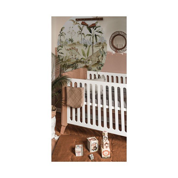 Sienas bērnu uzlīme 150x150 cm Dino World in a Circle – Dekornik-image-1