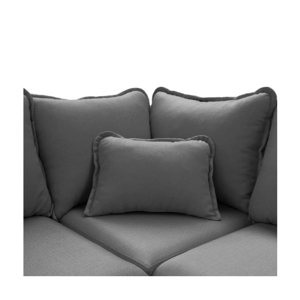 Pelēks stūra dīvāns (labais stūris) Beata – Ropez-image-1