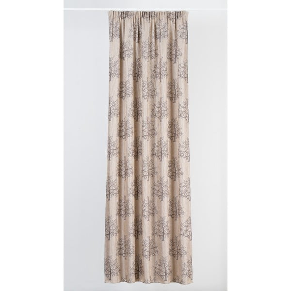 Brūns/bēšs aizkars 140x260 cm Erinn – Mendola Fabrics-image-1