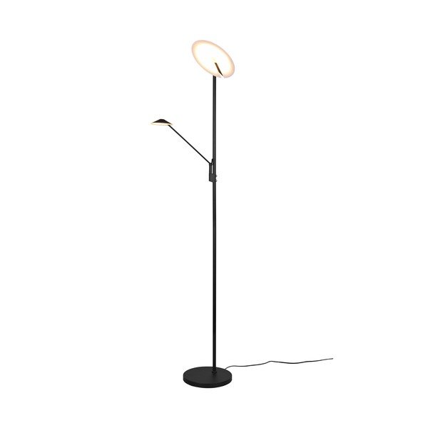 Matēti melna LED stāvlampa ar regulējamu spilgtumu (augstums 180 cm) Brantford – Trio-image-2
