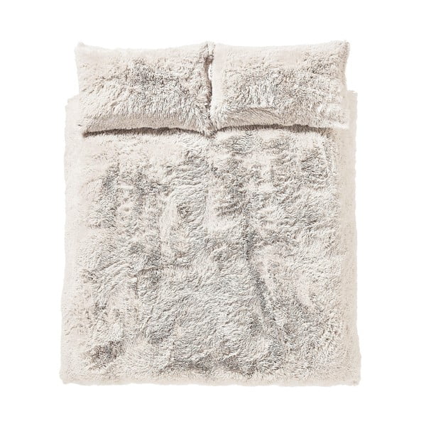 Balta divguļamā mikroplīša gultas veļa 200x200 cm Cuddly – Catherine Lansfield