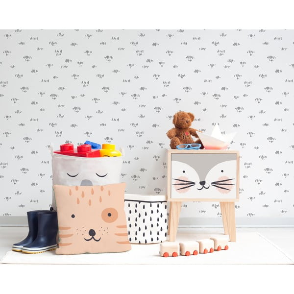 Bērnu naktsgaldiņš no priedes koka Wild Hug Kitten-image-1