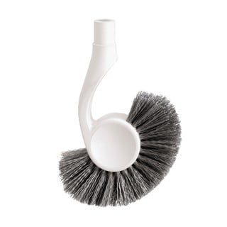 Balta plastmasas rezerves tualetes birste – simplehuman