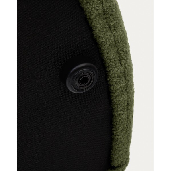 Zaļš pufs no buklē auduma Kaeli – Kave Home-image-2