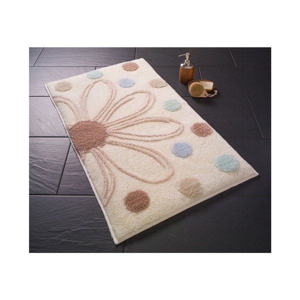 Gaiši bēšs vannas istabas paklājs Confetti Bathmats, 50 x 60 cm-image-1