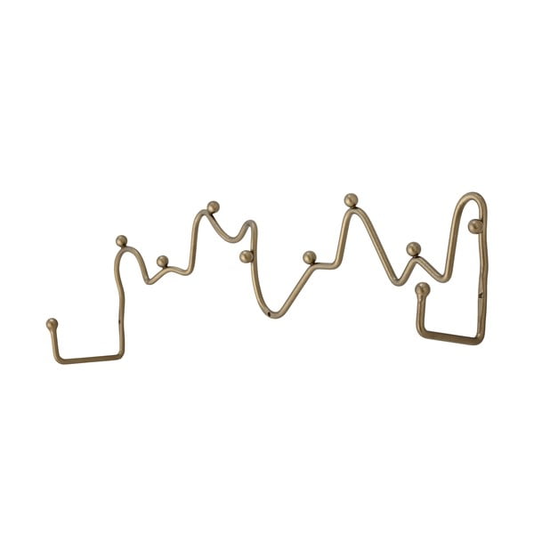 Zelta krāsas metāla sienas pakaramais Blu – Bloomingville-image-1