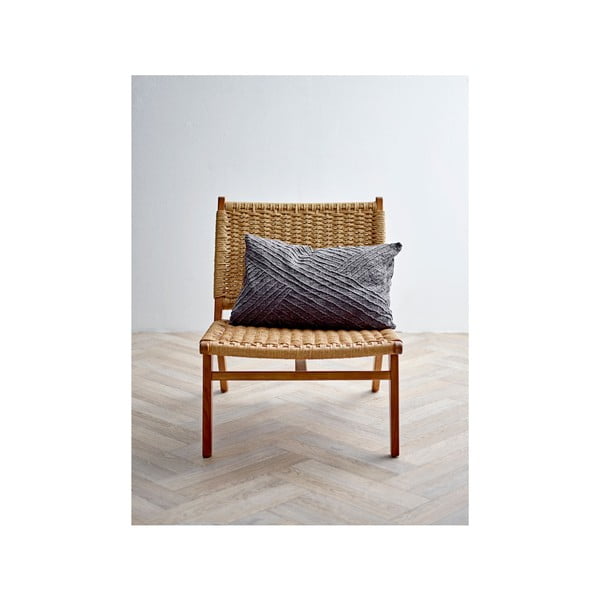 Tumši pelēks kokvilnas spilvens Södahl Diagonal, 40 x 60 cm-image-1