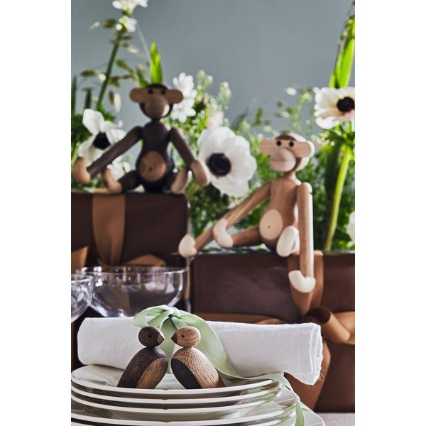 Ozola masīvkoka statuete Kay Bojesen Denmark Monkey-image-1