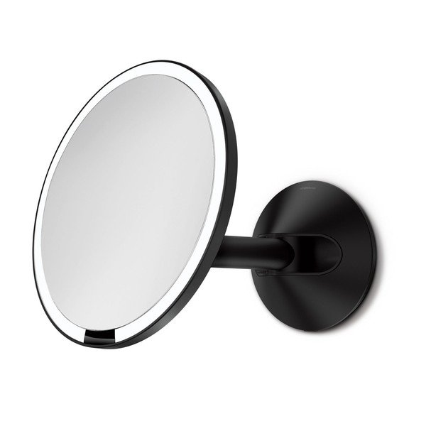 Sienas/kosmētikas spogulis ar gaismu/palielināmais (ar 5x palielinājumu) 8x23 cm Sensor – simplehuman