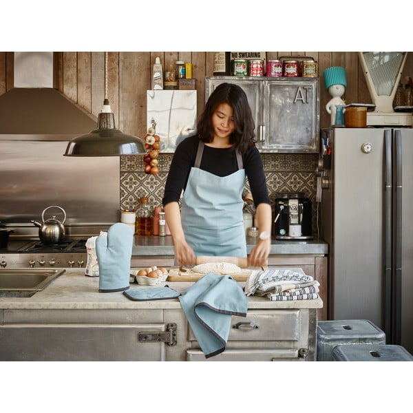 Pelēks kokvilnas virtuves dvielis Tiseco Home Studio Fuji-image-1