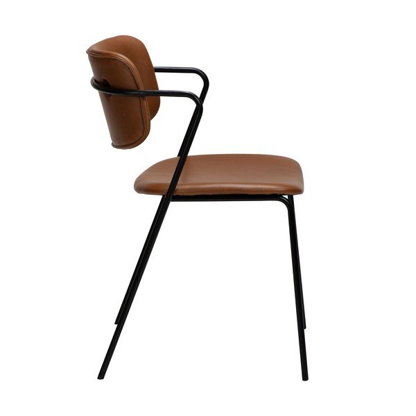 Brūns mākslīgās ādas krēsls DAN-FORM Denmark Zed-image-1