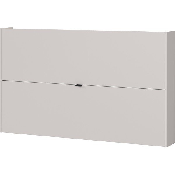 Krēmkrāsas atverams/piekarināms apavu plaukts ar ozolkoka imitāciju 140x83x18 cm Ameca – Germania