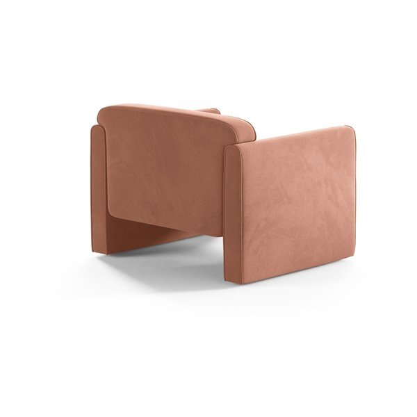 Rozā samta atpūtas krēsls Abby – Micadoni -image-2