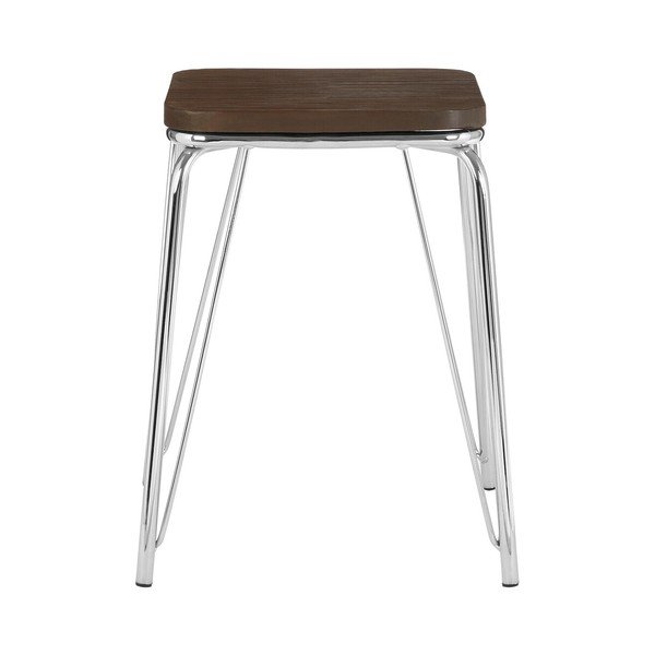 Sudraba krāsas/dabīga toņa gobas masīvkoka ķeblis District – Premier Housewares-image-2