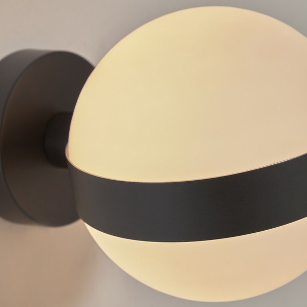 Melna sienas lampa ø 15 cm Anasol – Kave Home-image-2