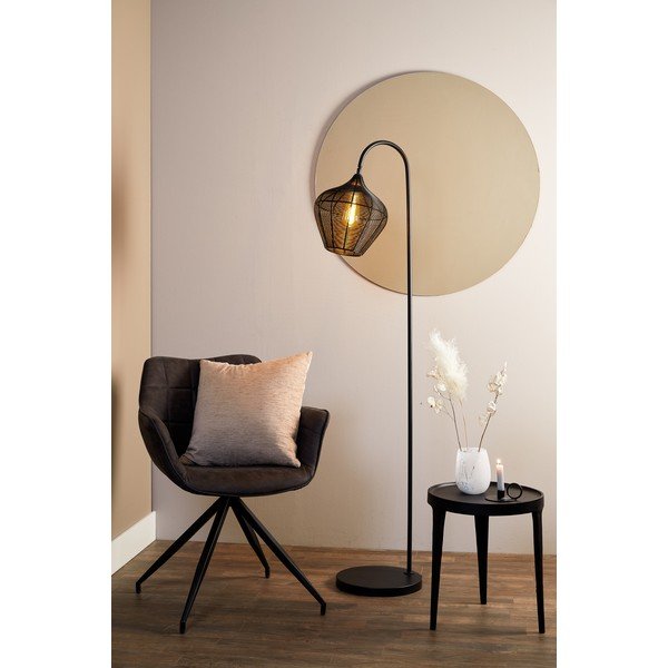 Melna stāvlampa (augstums 160 cm) Alvaro – Light & Living-image-1