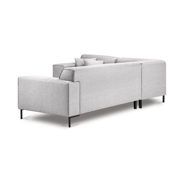 Cosmopolitan Design Seville gaiši pelēks stūra dīvāns, labais stūris-image-3