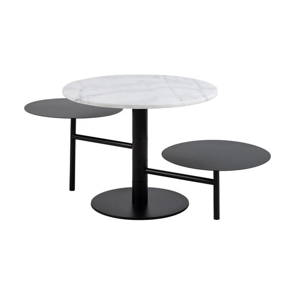 Balts apaļš žurnālgaldiņš ø 60 cm Lahti – Actona-image-2