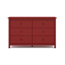 Sarkana zema kumode no priedes 130x80 cm Misti – Marckeric