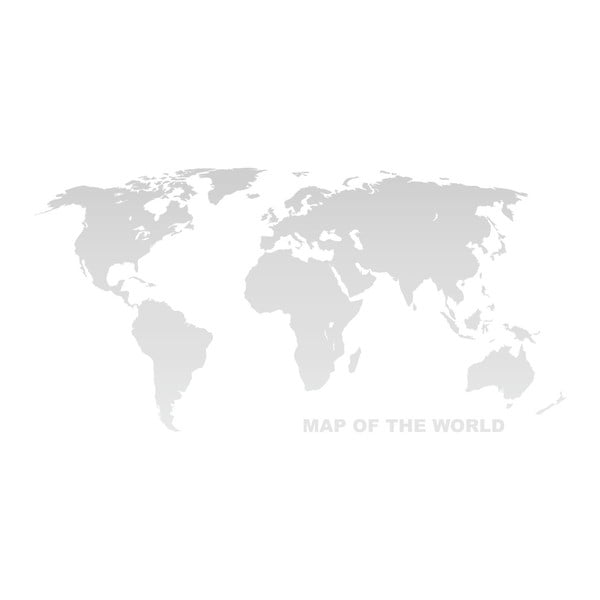Pasaules sienas karte uz audekla Tomasucci World, 80 x 160 cm