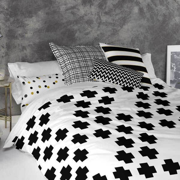 2 kokvilnas spilvendrānu komplekts Blanc Mustard-image-1