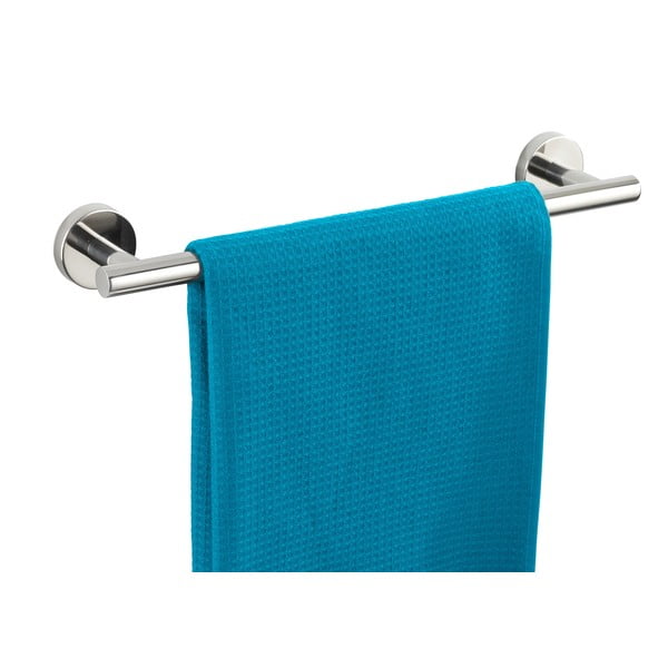 Spīdīgas sudraba krāsas nerūsējošā tērauda sienas dvieļu turētājs Bosio – Wenko-image-3