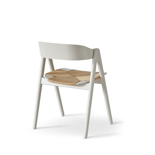 Bēšs dižskābarža pusdienu krēsls ar rotangpalmas sēdekli Findahl by Hammel Mette-image-3