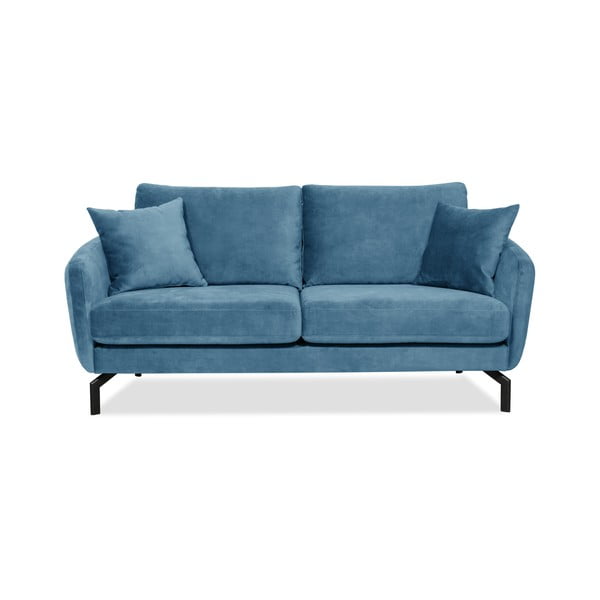 Zils samta dīvāns Scandic Magic, platums 190 cm
