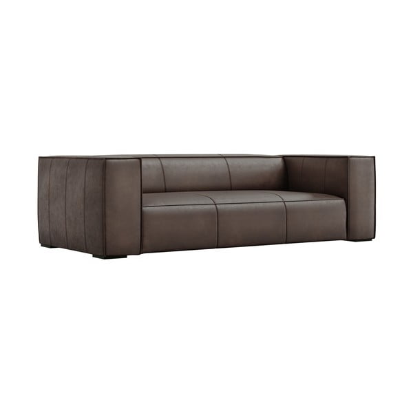 Brūns ādas dīvāns 227 cm Madame – Windsor & Co Sofas-image-2