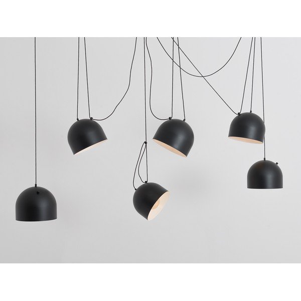 Melna piekaramā lampa ar metāla abažūru 250x250 cm Popo – CustomForm-image-1