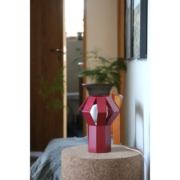 Sarkana metāla galda lampa ar metāla abažūru (augstums 27 cm) Octa – Markslöjd-image-3