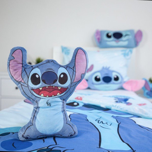 Flīsa bērnu spilvens 30x35 cm Lilo and Stitch – Jerry Fabrics-image-1