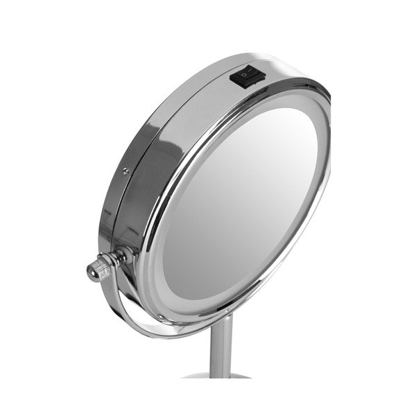 Kosmētikas spogulis ar gaismu/palielināmais (ar 2x palielinājumu) ø 15 cm Cassini – Premier Housewares-image-4