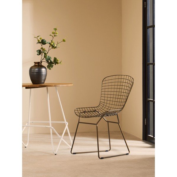Bronzas krāsas metāla pusdienu krēsls District – Premier Housewares-image-1