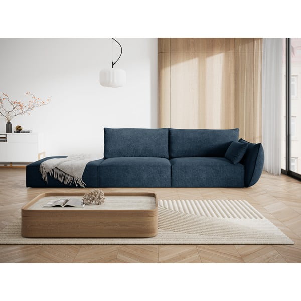 Tumši zils zvilnis (ar labo stūri) Vanda – Mazzini Sofas-image-1