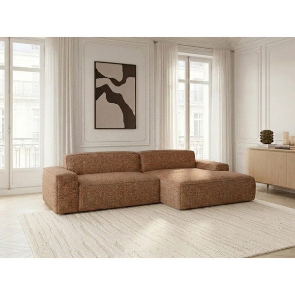 Oranžs salokāms/su elektriniu sėdynės reguliavimu stūra dīvāns (ar labo stūri) Abel – Bobochic Paris-image-3