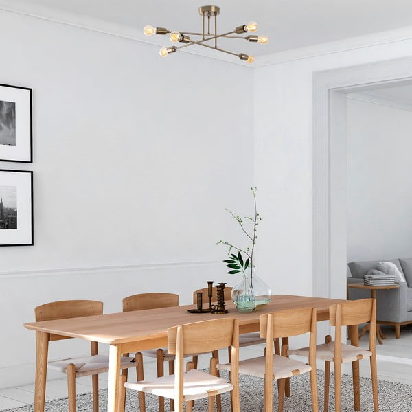 Zelta krāsas griestu lampa Fleur – Opviq lights-image-1