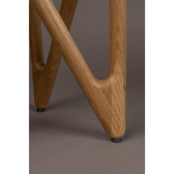 Apaļš sānu galdiņš ar stikla galda virsmu ø 40 cm Naia – Dutchbone-image-1