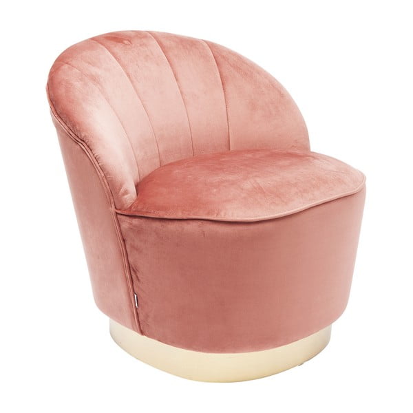 Rozā samta krēsls Kare Design Cherry