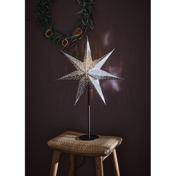 Sudraba krāsas gaismas dekors ar Ziemassvētku motīvu ø 45 cm Glitter – Markslöjd-image-1