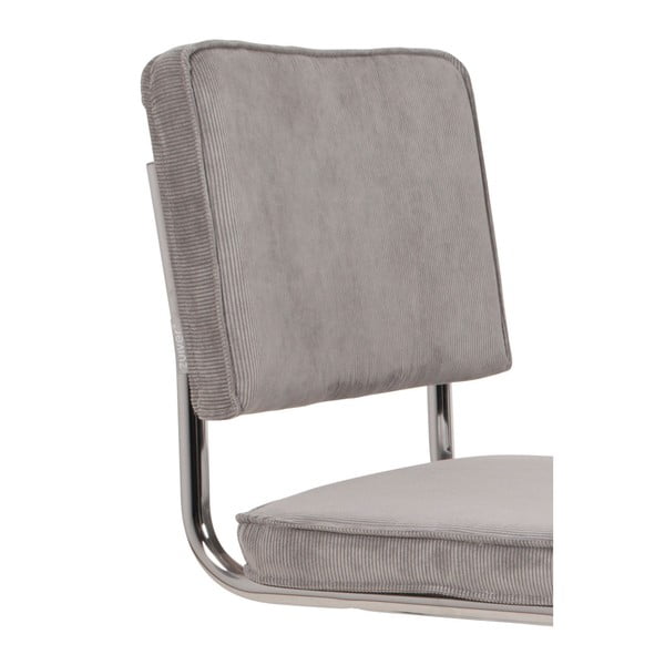 Pelēki polsterēti pusdienu krēsli (2 gab.) Ridge Kink Rib – Zuiver-image-4