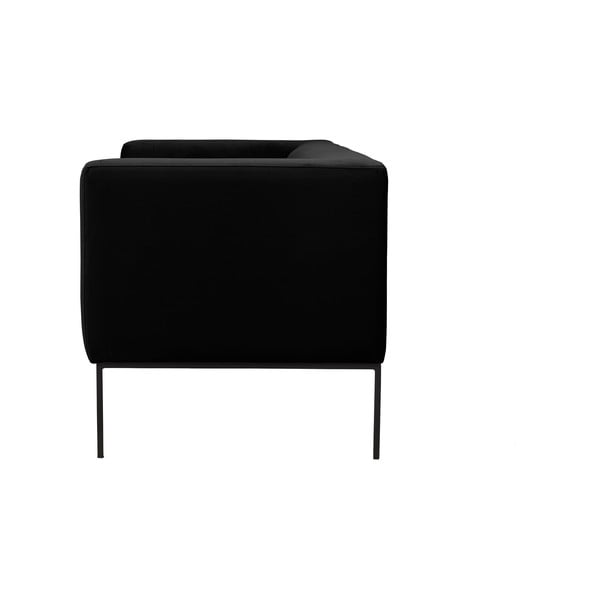 Melns dīvāns Windsor & Co Sofas Neptune, 195 cm-image-3