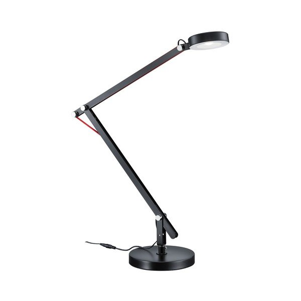 Melna LED galda lampa ar saliekamu konstrukciju (augstums 90 cm) Amsterdam – Trio