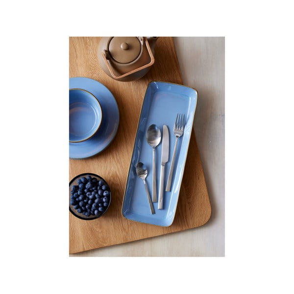 Matētas sudraba krāsas tērauda galda piederumi (16 gab.) – Bitz-image-4