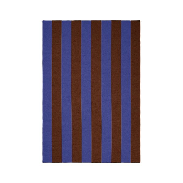 Zils/brūns ar rokām darināts celiņa paklājs no vilnas maisījuma 80x200 cm Sissel – Jotex
